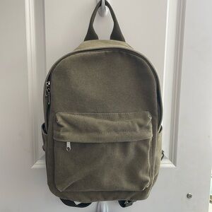 Women’s Green Canvas Backpack